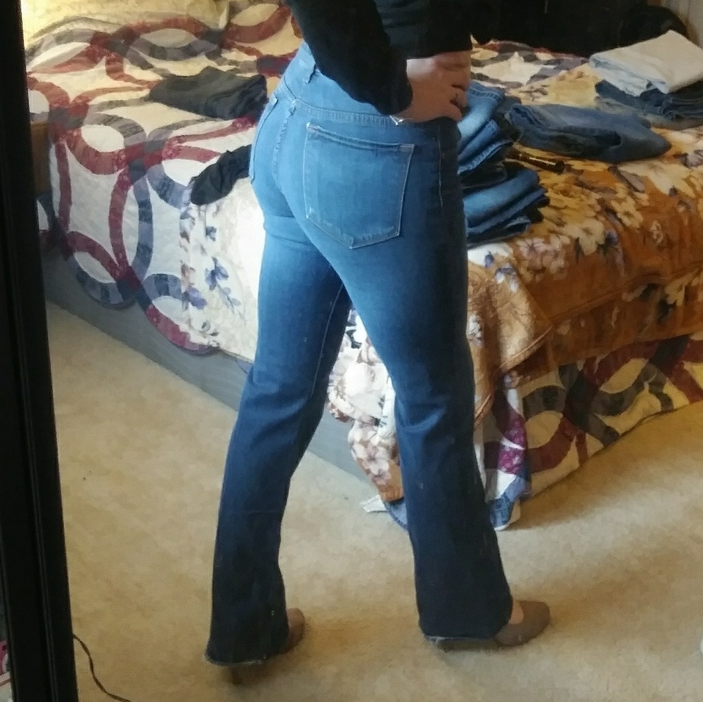 J brand size 28 boot cut semi dark wash jeans